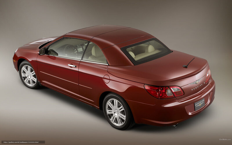 Red Chrysler Sebring Convertible — Maroon