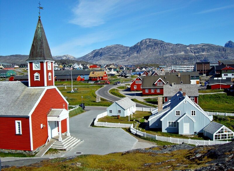 Red Church in Town