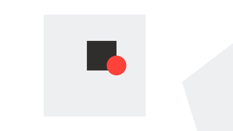 Red Circle and Black Square