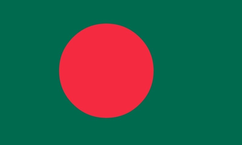 Red Circle on Green