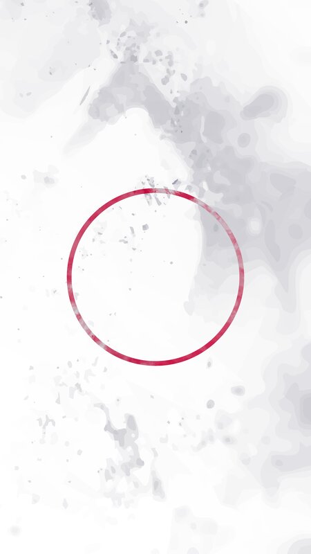 Red Circle on White Background — Minimalist, Abstract