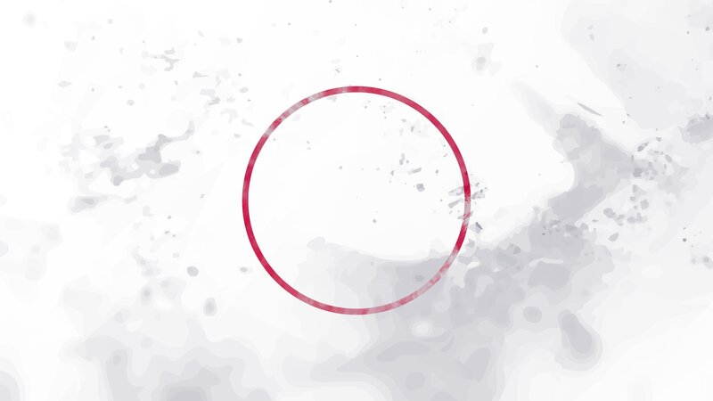 Red Circle on White Background — Minimalist