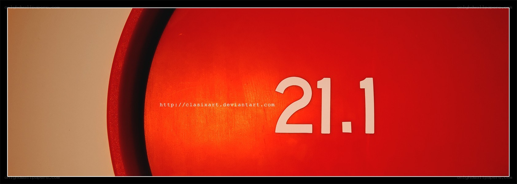red circle with number 21.1