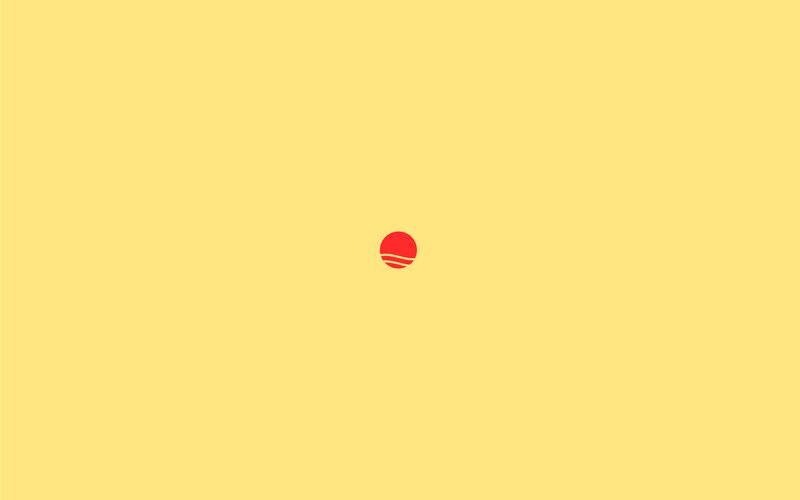 Red Circle with Waves