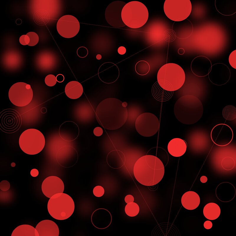 Red Circles on Black — Dynamic