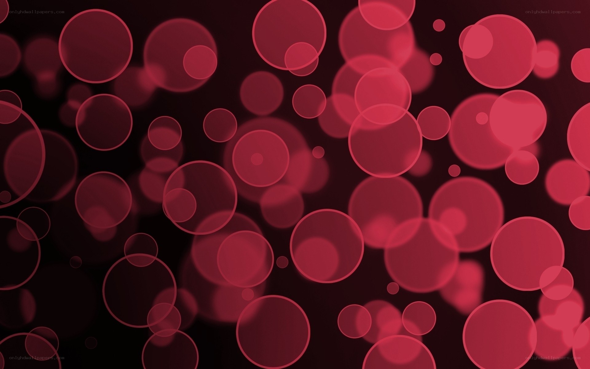 red circles on dark background