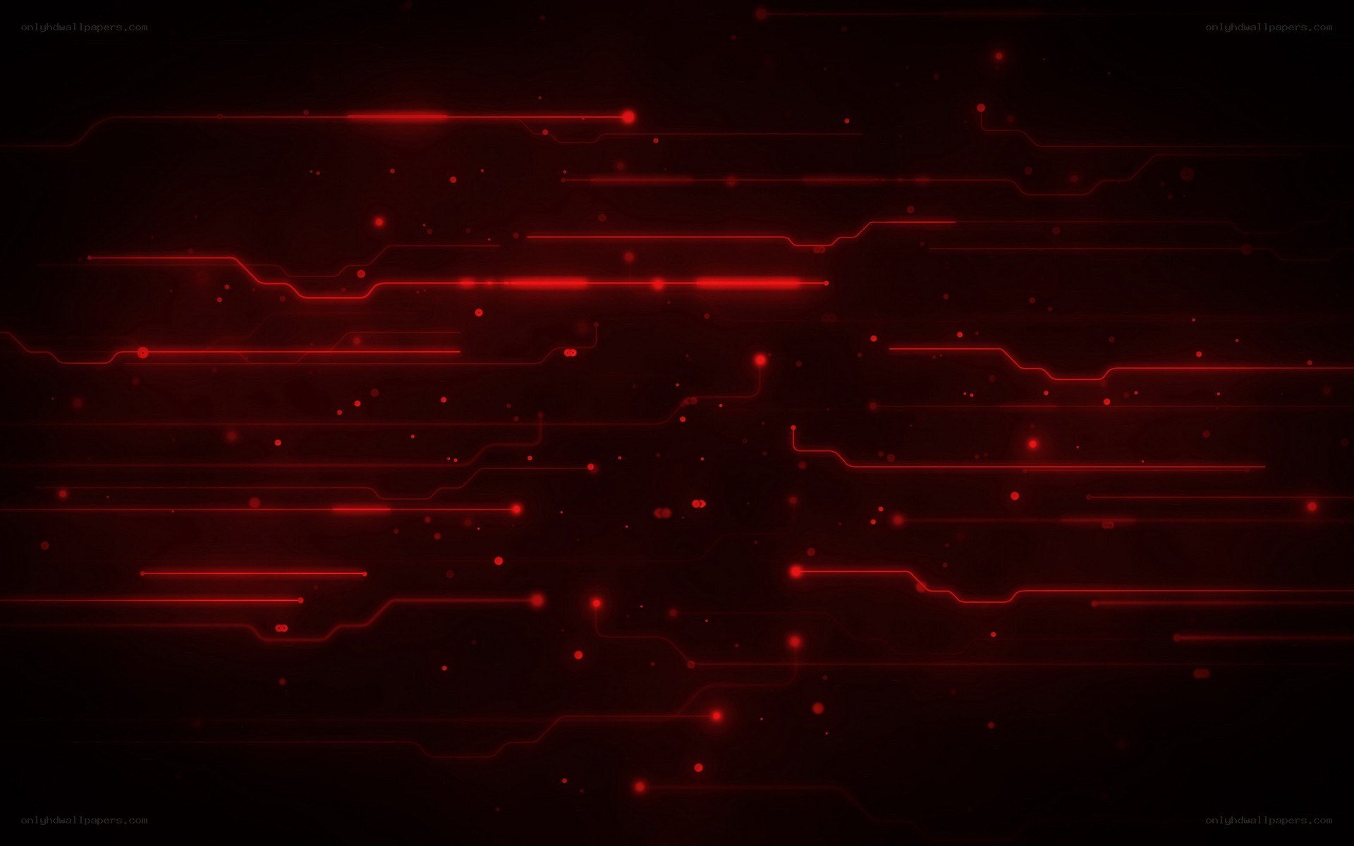 red circuit board lines