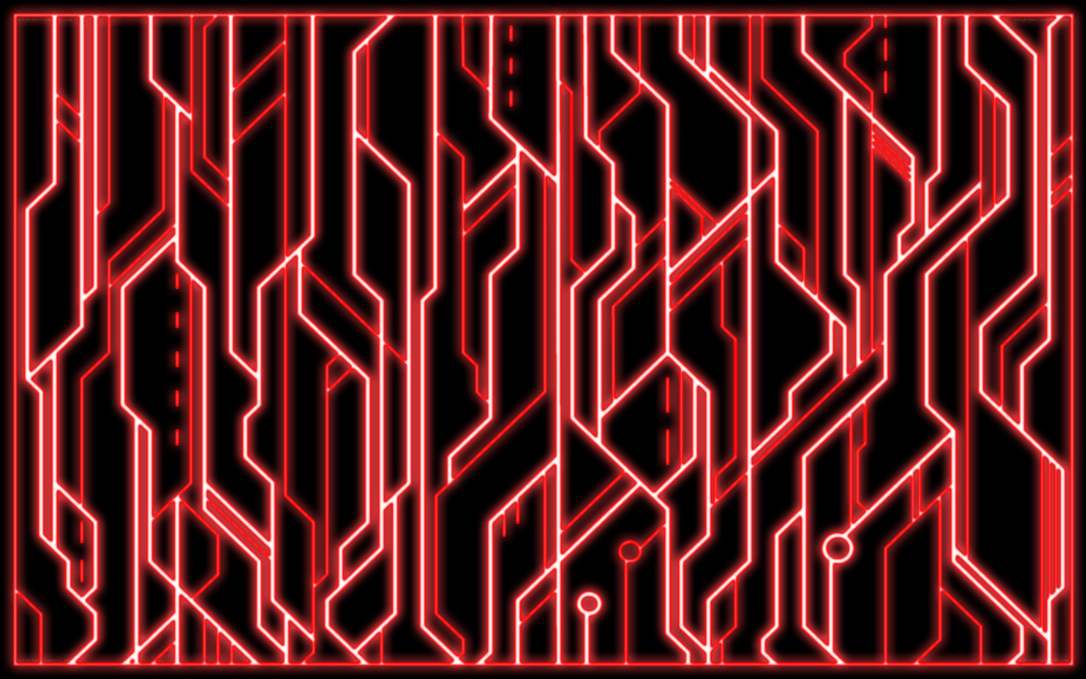 red circuit board pattern