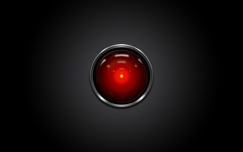 Red Circular Eye — Black