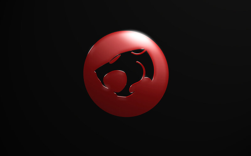 Red Circular Logo — Dramatic