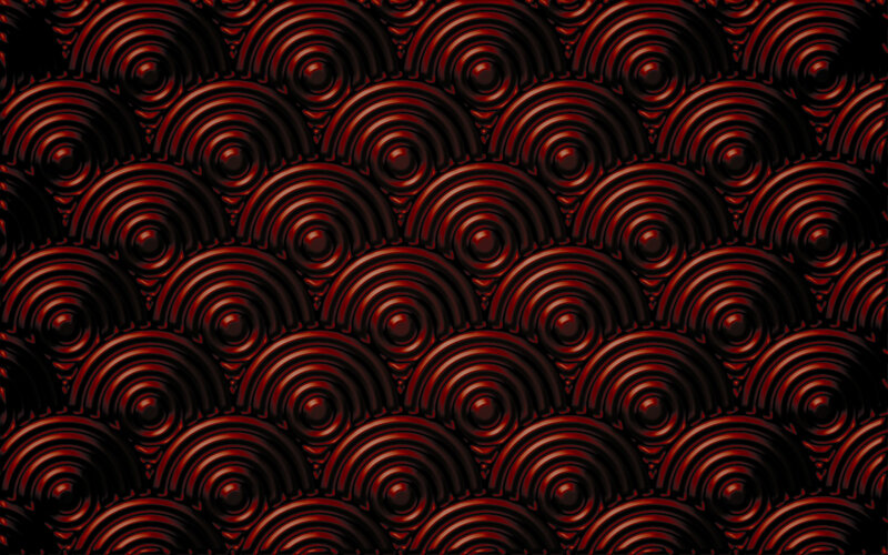 Red Circular Pattern — Black
