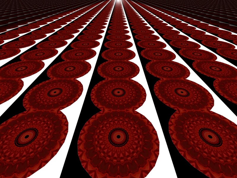 Red Circular Patterns
