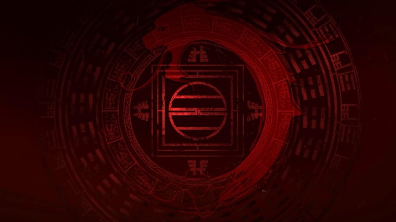 Red Circular Symbol — Dark