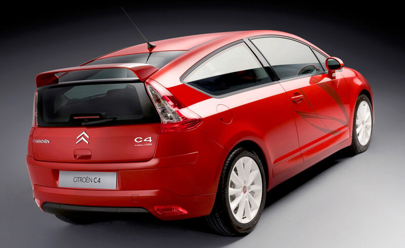 Red Citroën C4 hatchback
