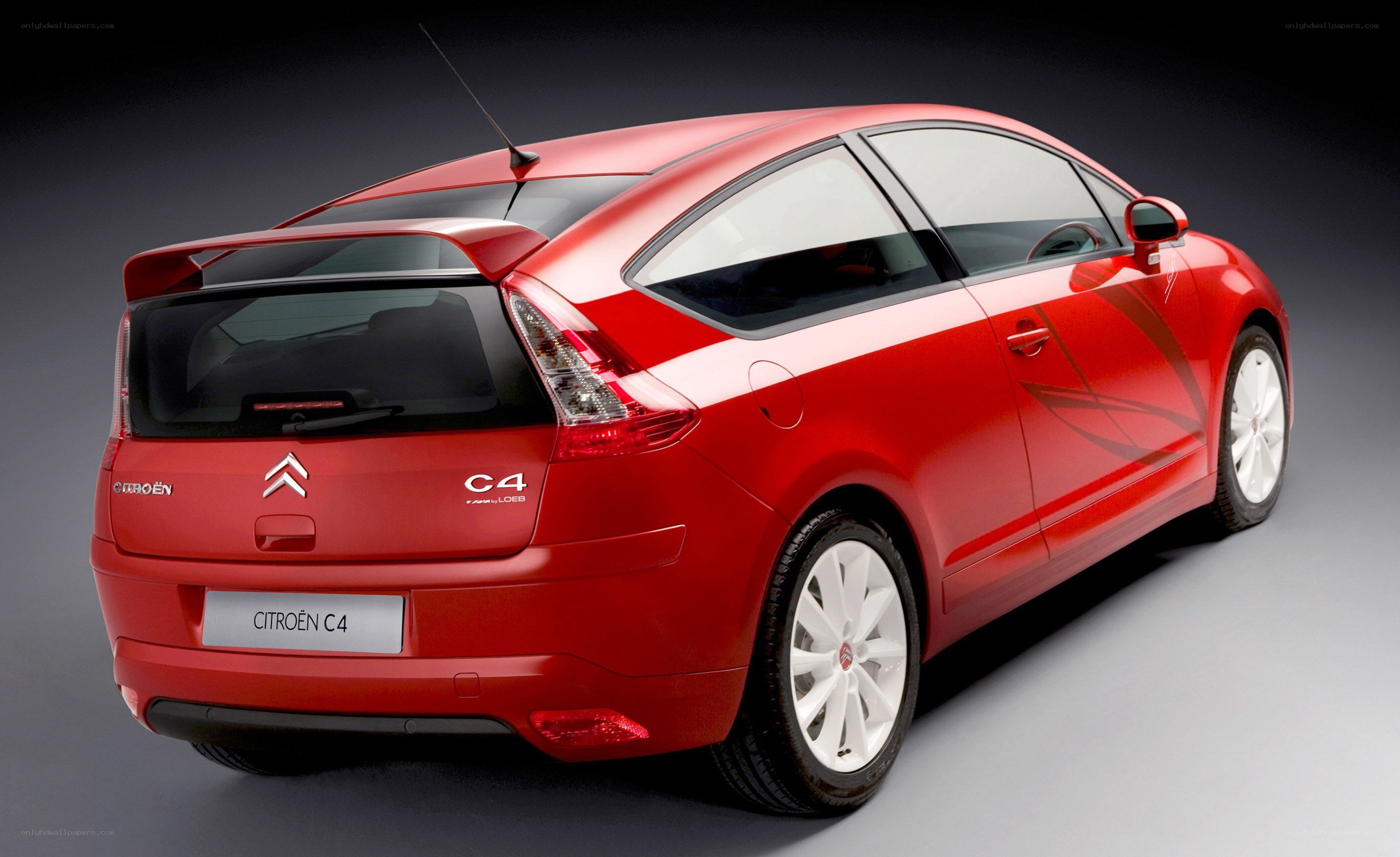 Red Citroën C4 hatchback