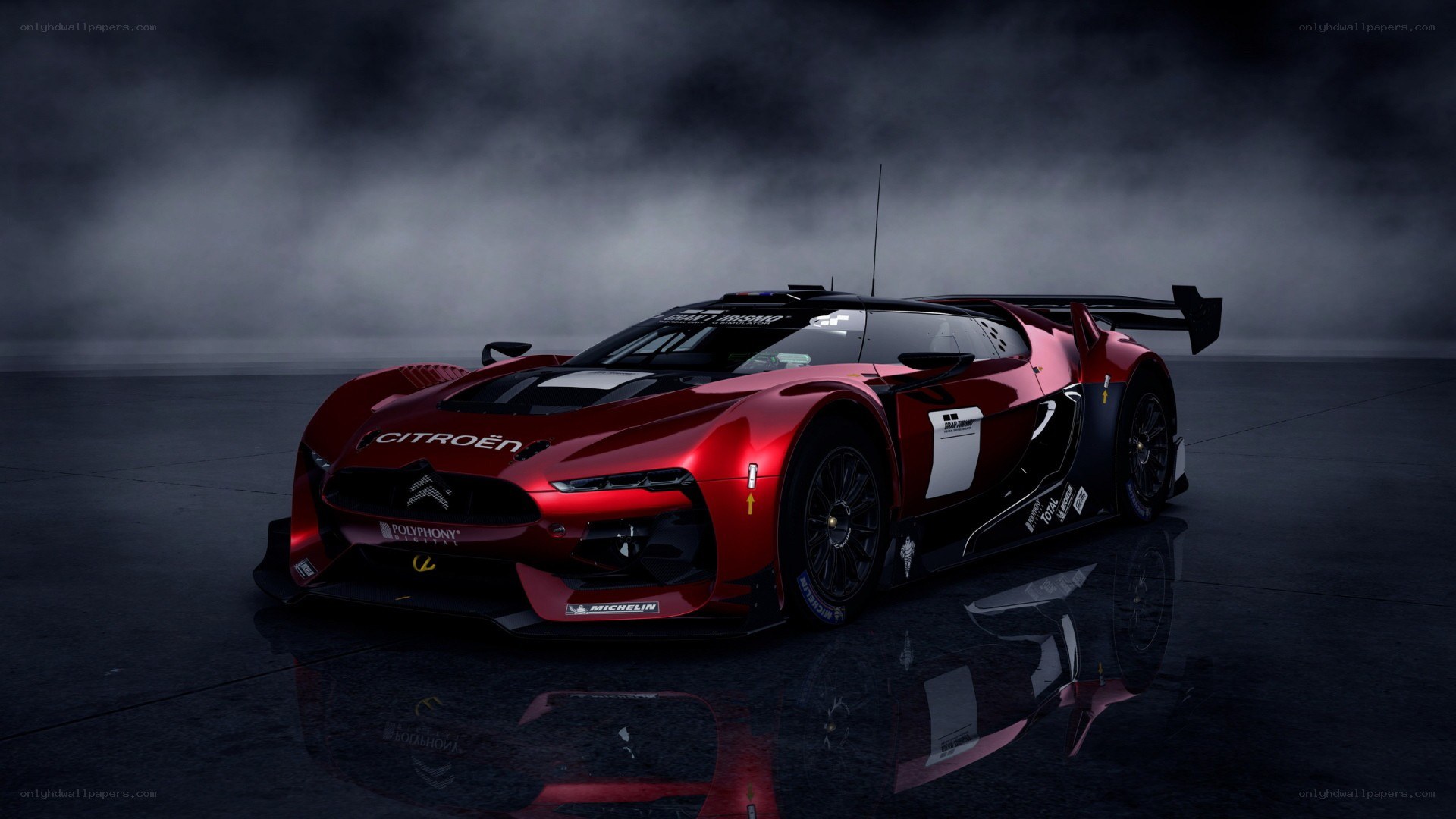 Red Citroën race car