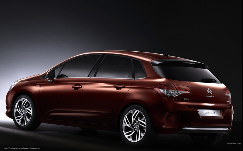 Red Citroen C4 Hatchback — Brown