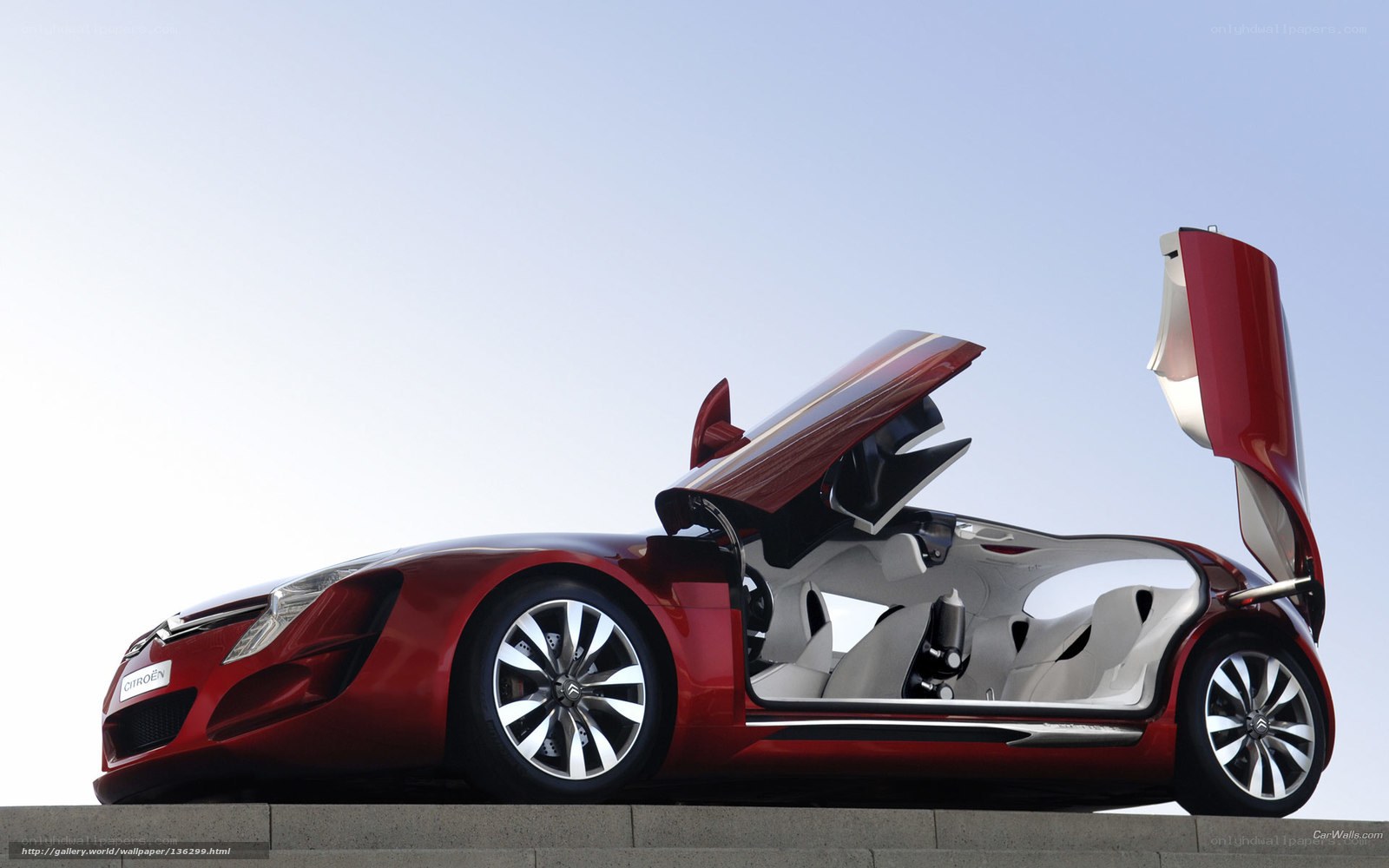 Red Citroen concept car