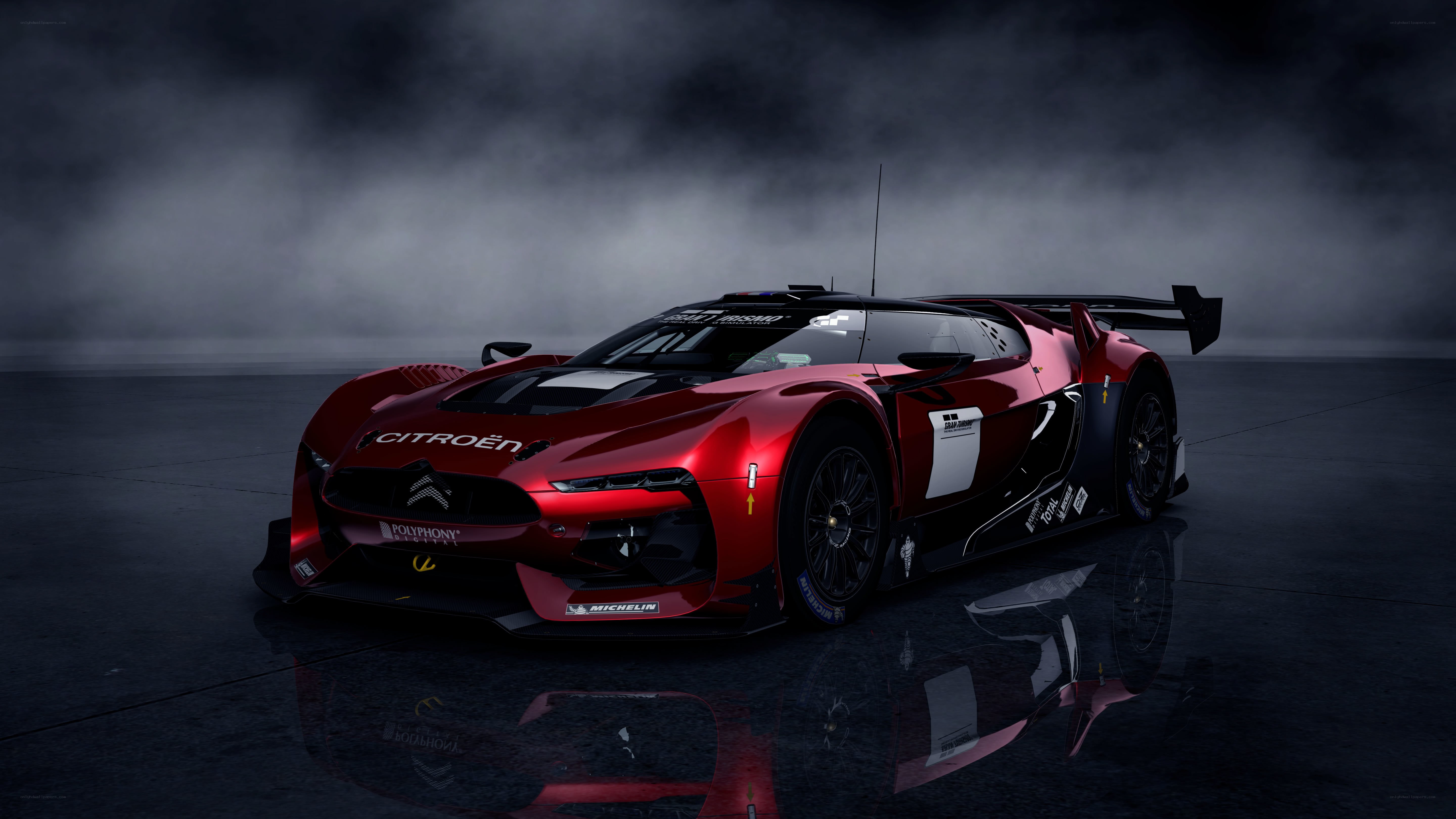 red citroen race car