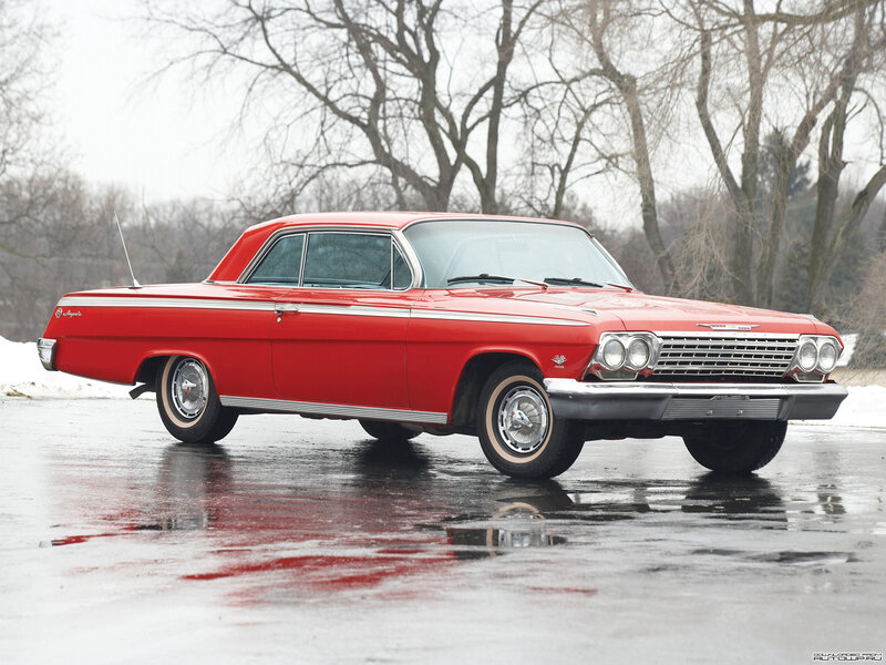 Red classic American car