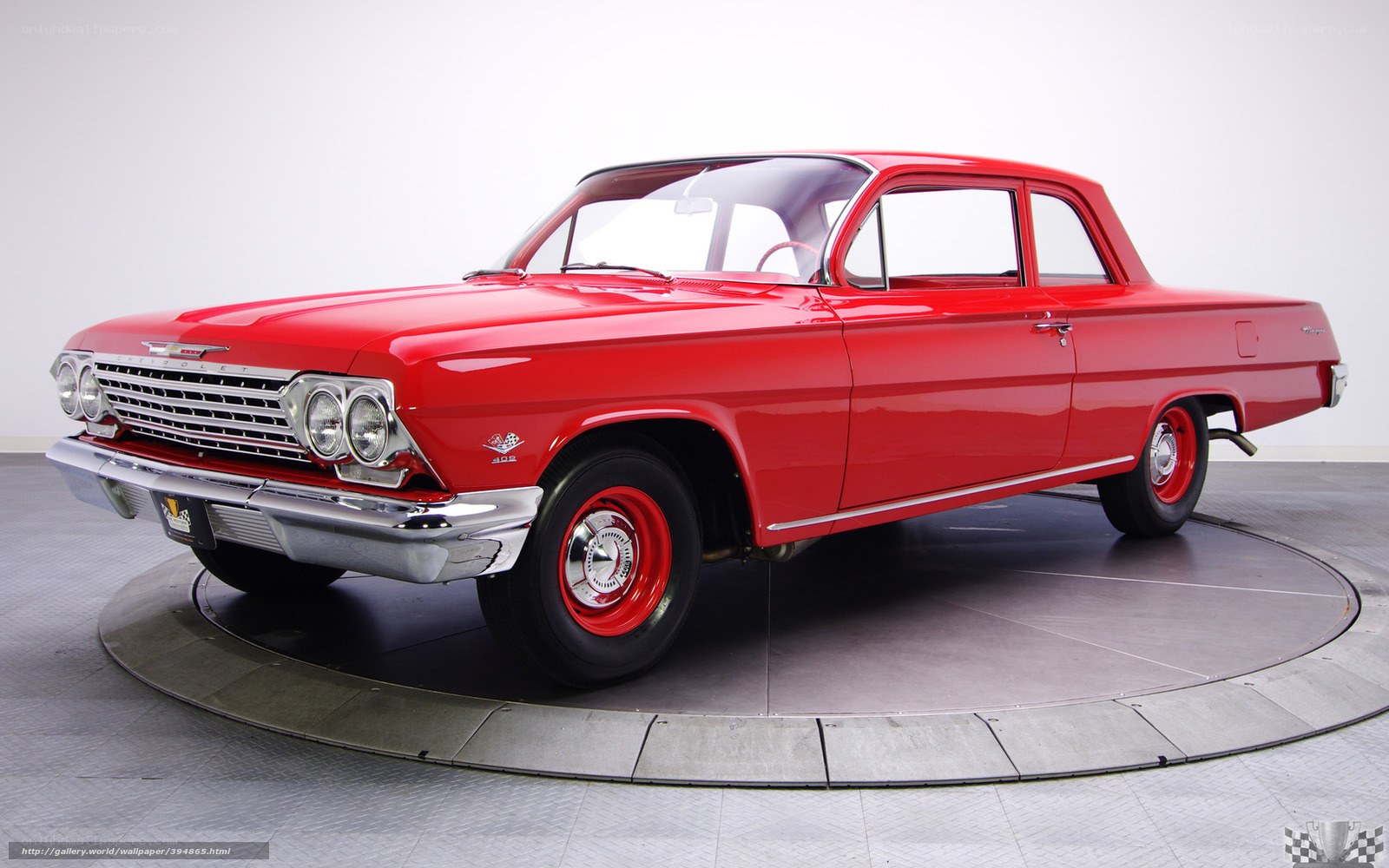 Red classic American car