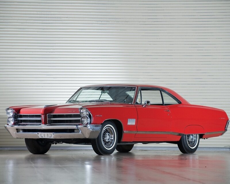 Red classic American muscle car