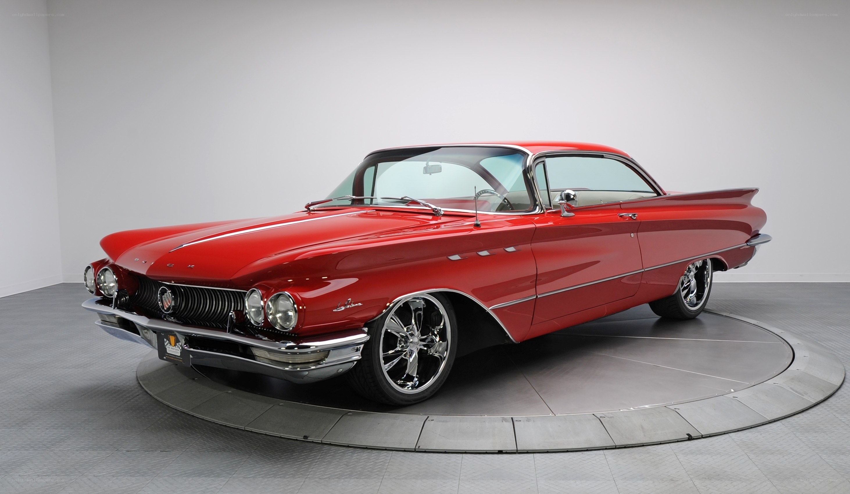 Red classic Buick car