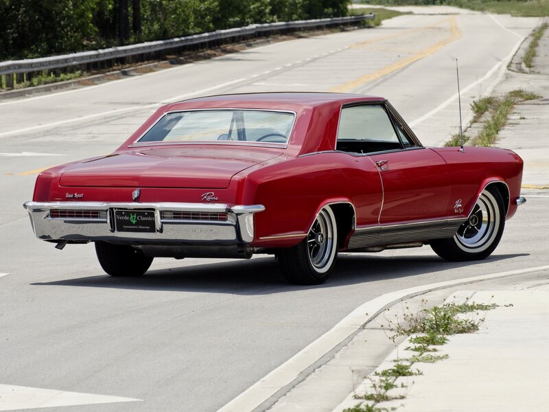 Red classic Buick Riviera