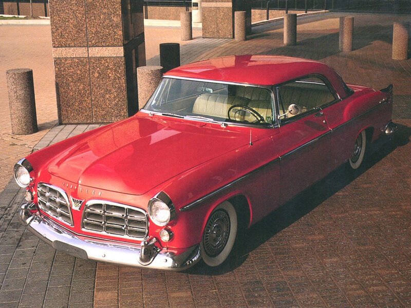 Red Classic Car — Calm, Afternoon, Photograph, Building, Pavers