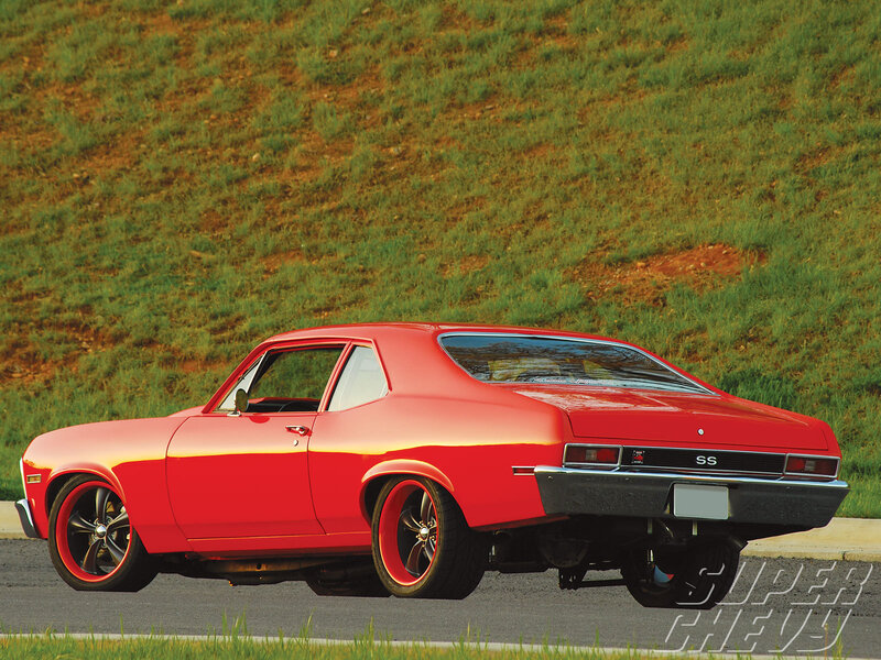 Red Classic Car — Calm, Afternoon, Photograph, Road