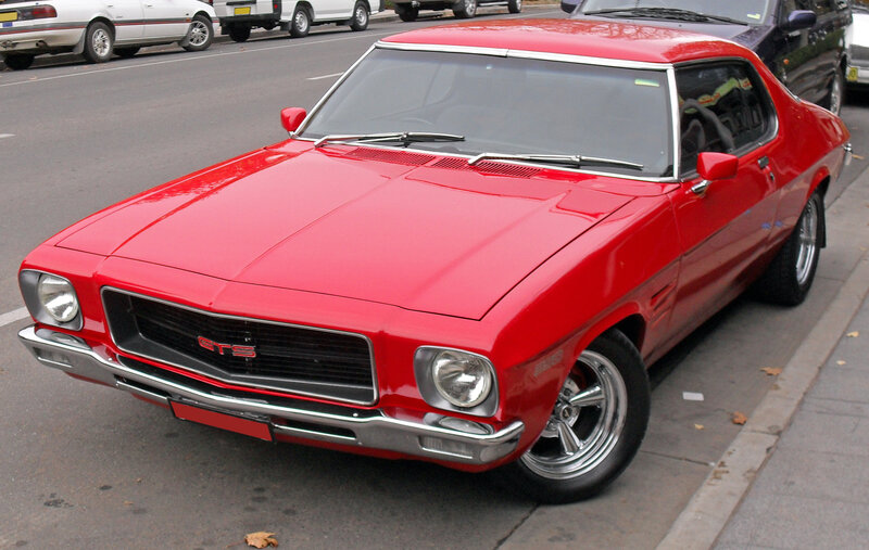 Red Classic Car — Calm, Afternoon, Photograph, Street