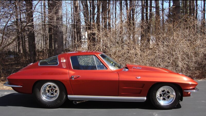 Red Classic Car — Calm, Spring, Photograph