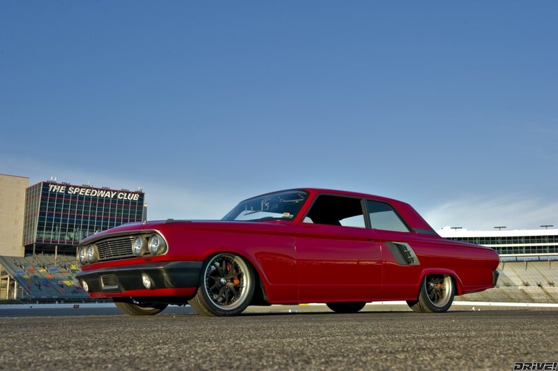 Red Classic Car — Dramatic, Afternoon, Photograph, Race Track