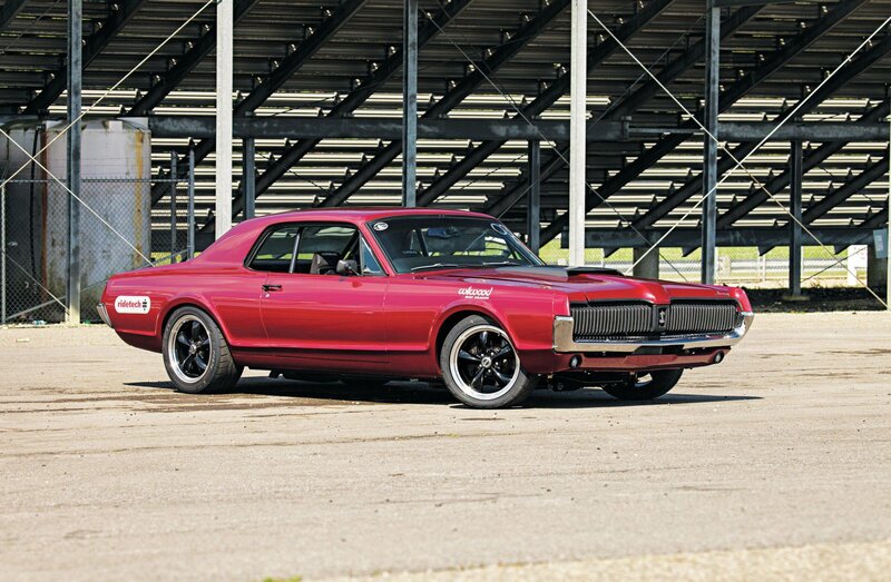 Red Classic Car — Dramatic, Afternoon, Photograph, Stadium Seats