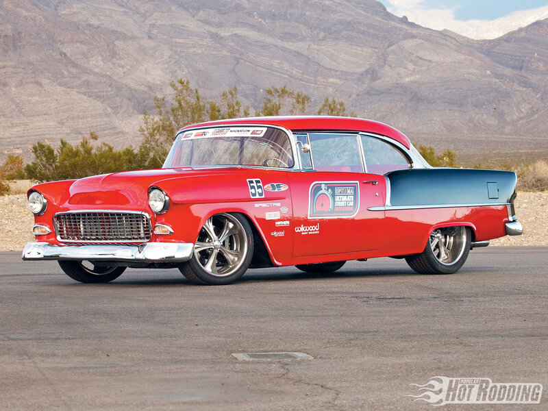 Red Classic Car — Dramatic, Afternoon