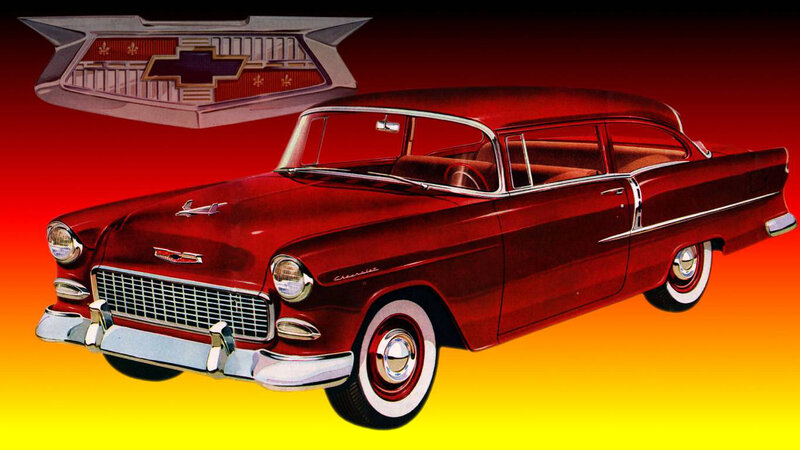 Red Classic Car — Dramatic, Illustration