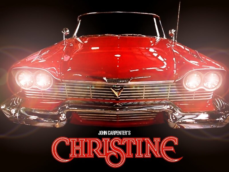 Red Classic Car — Dramatic, Night, Photograph, Headlights