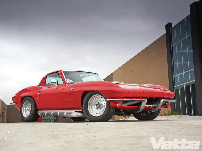 Red Classic Car — Dramatic, Photograph, Building