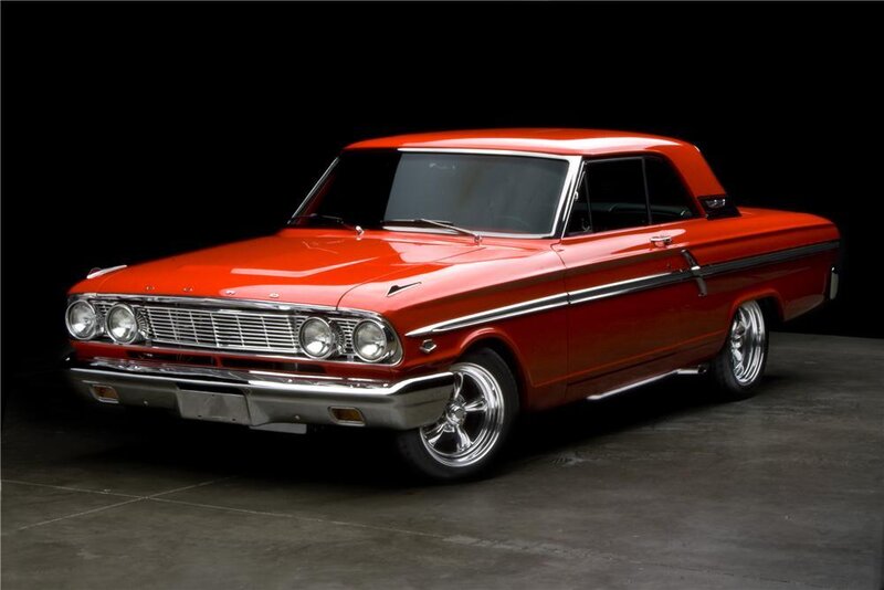 Red Classic Car — Dramatic, Photograph, Chrome Wheels