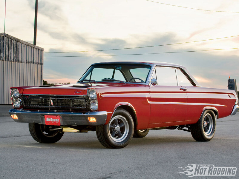 Red Classic Car — Dramatic, Sunset, Photograph, Building