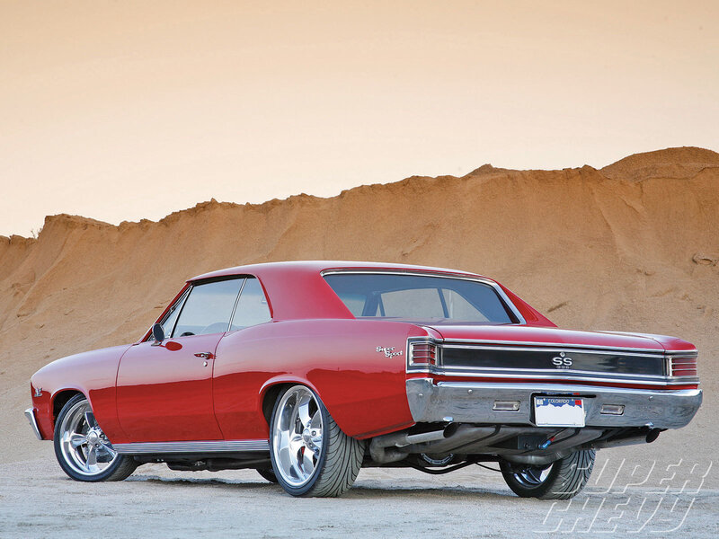 Red Classic Car — Dramatic, Sunset, Photograph, Sand Dune, Sky