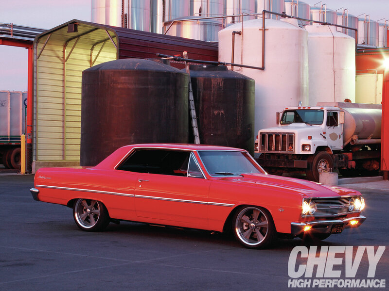 Red Classic Car — Dramatic, Sunset, Photograph, Truck