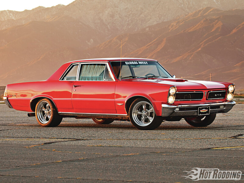 Red Classic Car — Dramatic, Sunset