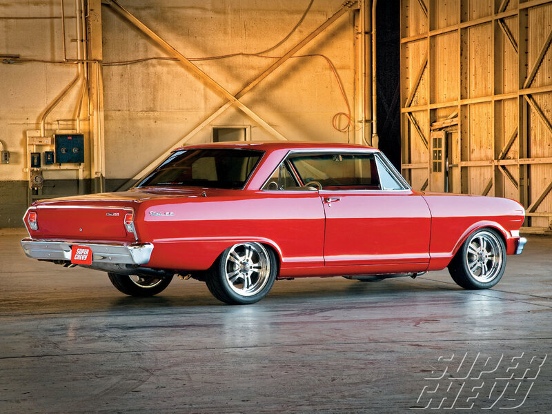 Red Classic Car — Dramatic
