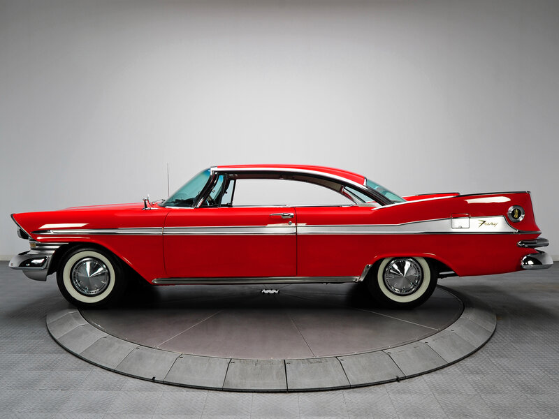 Red Classic Car — Neutral, Photograph, Rotating Platform, Studio