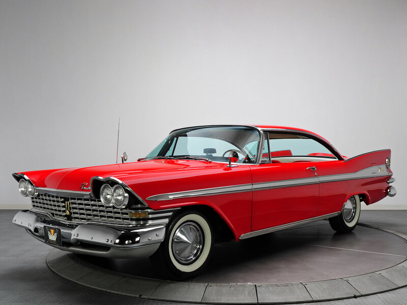 Red Classic Car — Neutral, Photograph, Rotating Platform