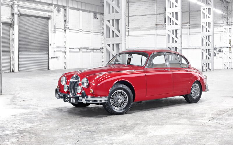 Red Classic Car — Neutral, Photograph, Warehouse