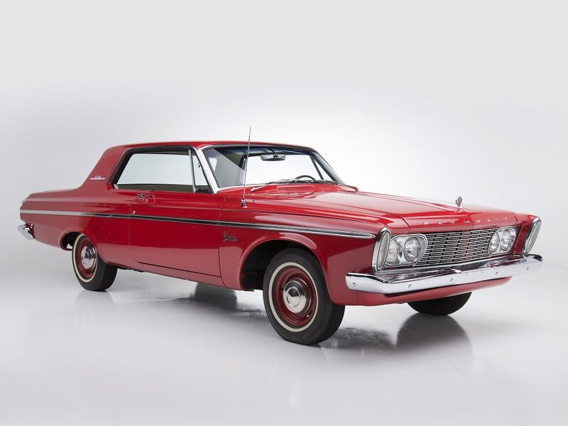Red Classic Car — Neutral, Photograph, White Background