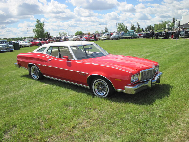 Red Classic Car — Outdoor, Afternoon, Photograph, Car Show, Grass Field, Classic Cars