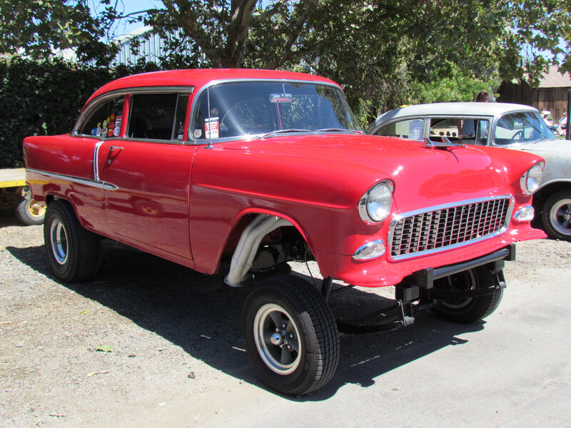 Red Classic Car — Outdoor, Afternoon, Photograph, Tree